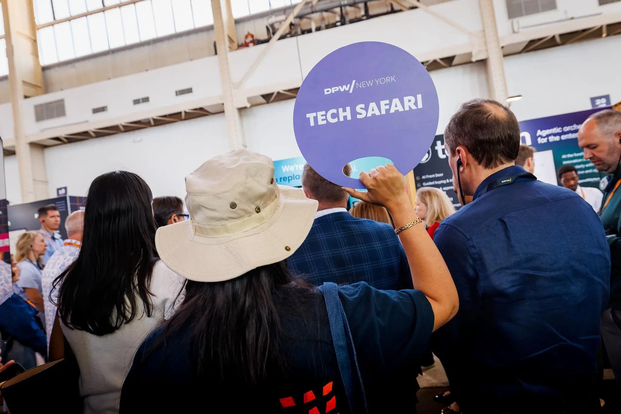 Visitors at the Tech Safari event